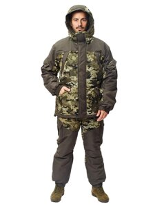 Демисезонный костюм для охоты и рыбалки ONERUS Горный -15 (Таслан/Алова, Бежевый) Полукомбинезон