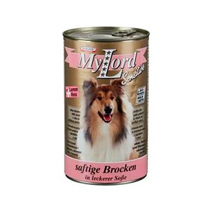 Dr. Alder's Влажный корм (консервы) для собак с чувствительным пищеварением, кусочки ягненка с рисом в желе, 1,23 кг