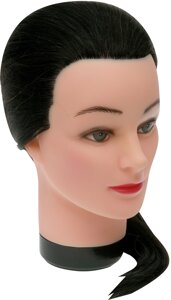 Голова-манекен учебная "брюнетка" для парикмахеров DEWAL
