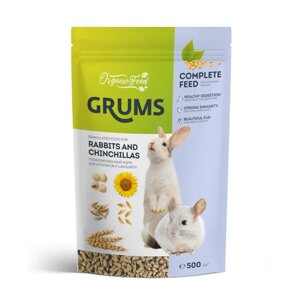 GRUMS Корм гранулированный для кроликов и шиншилл, 500 гр.