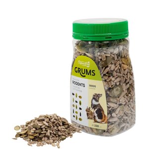 GRUMS Лакомство для грызунов Семена подсолнечника и тыквы, 230 гр.