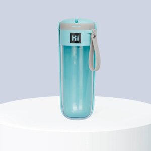 HiPet Бутылка для воды для собак и кошек, 420 мл, мятная