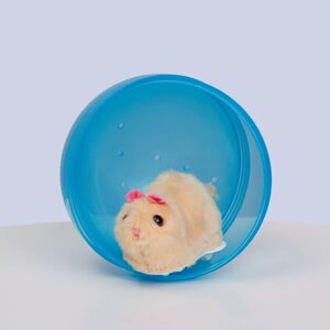HiPet Игрушка для кошек Хомяк в шаре, диаметр шара 12 см, хомяк 9х5,6х5 см
