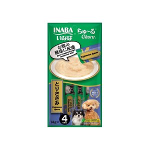 INABA CIAO Лакомство-пюре Куриное филе (4x14 гр.) для здоровья ЖКТ собак Churu