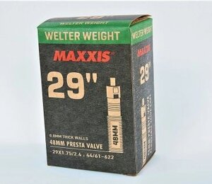 Камера велосипедная maxxis welter weight, 29"X1.75/2.4, 44/61-622, 0.8 мм, lfvsep48 (B-C), EIB001406