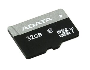 Карта памяти ADATA 32Gb (10 Класс), с переходником SD