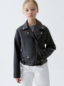 Короткая куртка-косуха для девочек