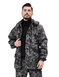 Куртка для охоты и рыбалки KATRAN Такин 0°C (полофлис, питон КМФ)