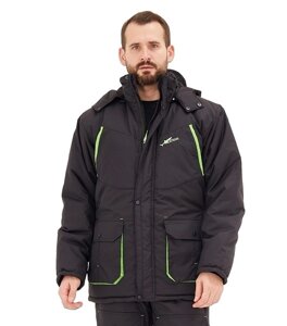 Куртка зимняя для охоты и рыбалки KATRAN Берген -40° С (Таслан, Черный)