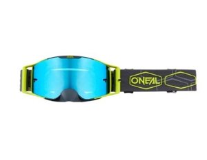 Маска O'Neal B-30 Goggle HEXX V. 22 gray/neon yellow - radium blue, 6032-200