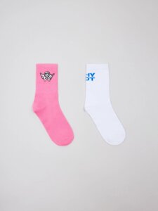Набор из 2 пар носков для девочек