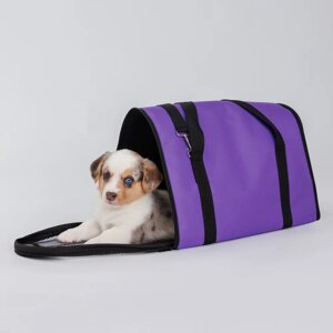 Pet Hobby Сумка-переноска для собак и кошек Flip, S, 39х23х27 см, фиолетовая