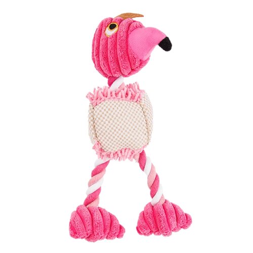 Petmax Игрушка для собак Фламинго 27 см