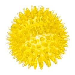 Petmax Игрушка для собак Мяч с шипами желтый 7,5 см