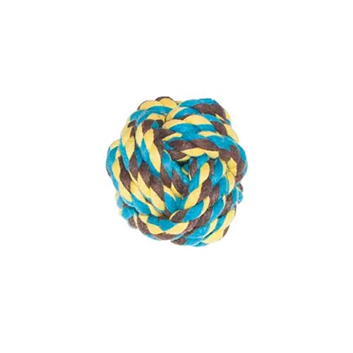 Petmax Игрушка для собак Мяч веревочный, разноцветный, 6 см
