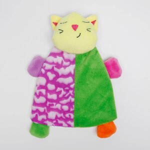 Petmax Игрушка с пищалкой для собак Кот, 21,5х15х4 см