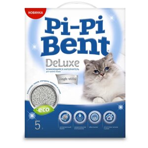 Pi-Pi-Bent Наполнитель комкующийся для кошачьих туалетов Deluxe Magic white, 5 л