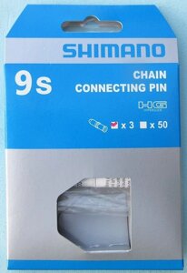 Пин соединительный Shimano 9-speed, CN7700/HG92, packaging with 3 pieces, A201424