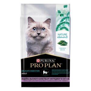 PRO PLAN Nature Elements Сухой корм для взрослых кошек с чувствительным пищеварением или особыми предпочтениями в еде, с индейкой, 7 кг