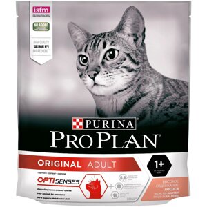 PRO PLAN Original Adult Optisenses Сухой корм для поддержания здоровья органов чувств у взрослых кошек, с высоким содержанием лосося, 400 гр.