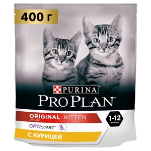 PRO PLAN Original Kitten Сухой корм для котят в возрасте до года, с курицей, 400 гр.