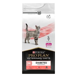PRO PLAN Veterinary Diets DM St/Ox Diabetes Management Сухой диетический корм при сахарном диабете для кошек, 1,5 кг