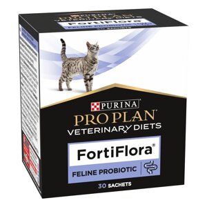 PRO PLAN Veterinary Diets FortiFlora Кормовая добавка для кошек для поддержания баланса микрофлоры, 30х1 гр.