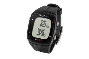 Пульсометр SIGMA iD. RUN, 6 функций, GPS, USB-кабель, до 6 часов, чёрный, black, SIG_24800