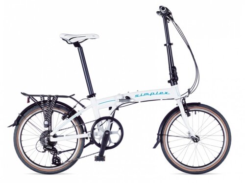 Рама велосипедная AUTHOR, алюминиевая, складная, с замком, для Simplex 2015, белая, 8-2015002