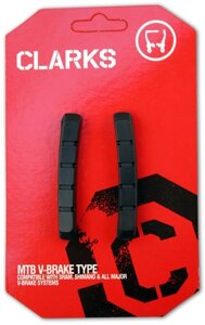 Резинки СLARK`S сменные CP501 Shimano/SRAM черные 3-040