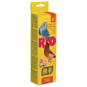 RIO Палочки для всех видов птиц с яйцом и ракушечником 2x40 г