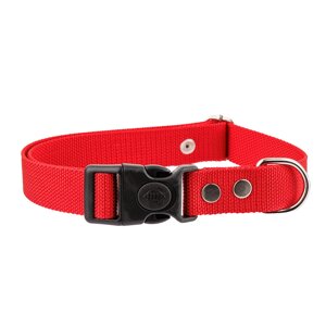 Rungo Ошейник для собак нейлоновый, L, обхват шеи 33-55 см, ширина 2,5 см, красный