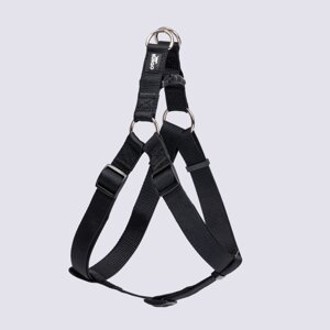 Rungo Шлейка для собак нейлоновая Step-in, объем груди 63-94 см, ширина 25 мм, черная