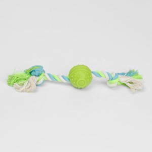 Rurri Игрушка для собак Мяч на веревке, 30х5х5 см