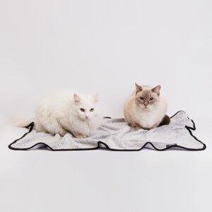Rurri Плед с кантом для кошек и собак, 100х70 см, серый