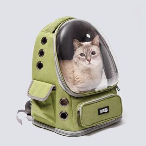 Rurri Рюкзак c прозрачным окошком для переноски кошек и собак, 42х34х27 см