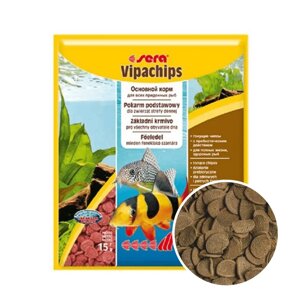 Sera vipachips корм для придонных рыб чипсы, пак. 15г