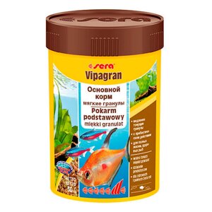 Sera vipagran корм для декоративных рыб, гранулированный/медленно тонущий, бн. 100мл