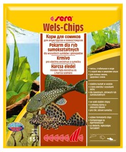 Sera Wels-Chips корм для сомиков, чипсы, пак. 15 г