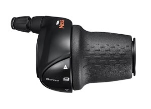 Шифтер велосипедный SHIMANO Nexus C6000-8, правый, 8 скоростей, трос 2330мм+оплетка, черный, ESLC60008L210LA3