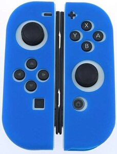 Силиконовые чехлы для 2-х контроллеров Joy-Con (синие)