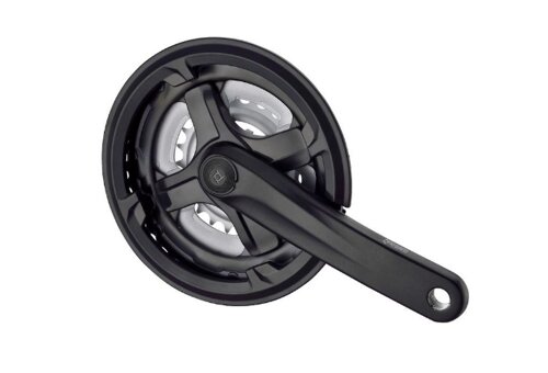 Система шатунов велосипедная PROWHEEL, алюминий, под квадрат 120, черная, TA-CM68*175mm