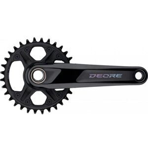 Система велосипедная Shimano Deore FC-M6120-1, 170.0 mm 32T, черный, EFCM61201CXA2