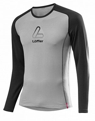 Термокофта Loffler 20-21 Warm La CB M's Hr. Shirt Transtex Grey/Black