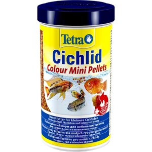 Tetra Cichlid Colour Mini корм для рыб всех видов цихлид, 500 мл