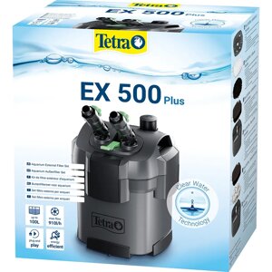 Tetra Фильтр внешний EX500 plus для аквариума до 100 л, 910 л/ч, 5,5 Вт, 1 шт.