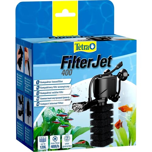 Tetra Фильтр внутренний компактный FilterJet 400 для аквариумов 50-120л, 400 л/ч, 4Вт