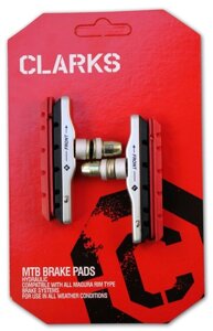 Тормозные колодки для велосипеда CLARK`S картридж, сменные резинки 3-039