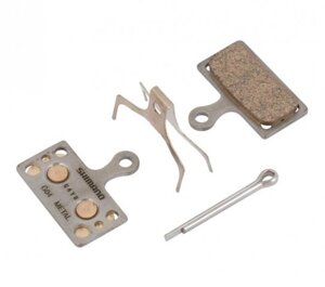 Тормозные колодки Shimano G04S, состав металл, с пружинкой и шплинтом, Y8MY98010