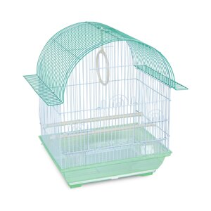 Triol Клетка металлическая для птиц, 34,5x26x44 см, светло-зеленая